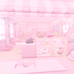 🩷 Rilakkuma's Sweet Pink Café Pizza Place House🍰