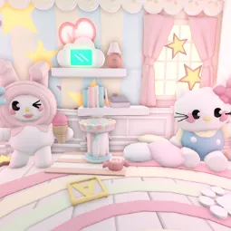 🌈🐱 Hello Kitty And My Melody Themed Tiny House🐰🧁