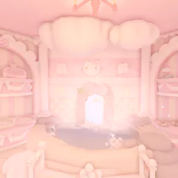 🐱🩷 Pastel Pink Hello Kitty Grinding Glitched Tiny House 🎀🍓