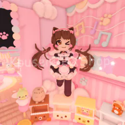 Kawaii Sanrio x Nekopara Chocola Daycare Themed Hollywood House🌈🩷