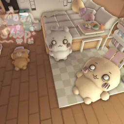 ⋅˚₊‧ ୨ [Cute] ୧ ‧₊˚ 🎀 Chiikawa Apartment Themed Grinding Tiny House 🐰🩵