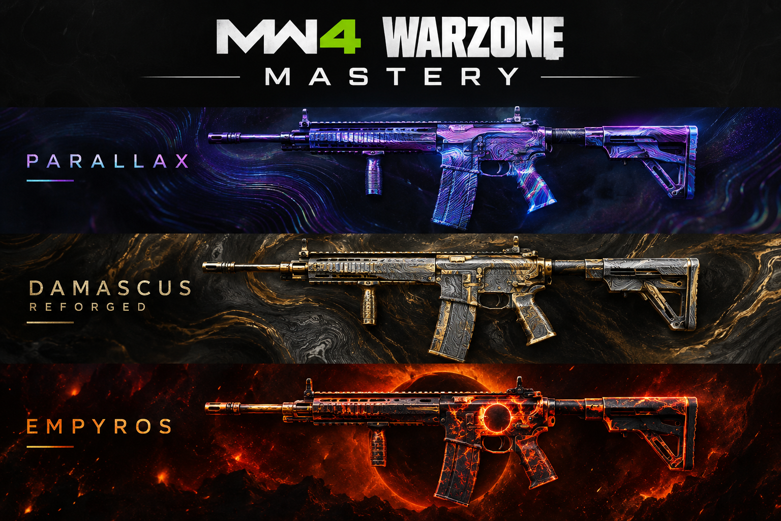 MW4 WARZONE MASTERY | PARALLAX • DAMASCUS REFORGED • EMPYROS