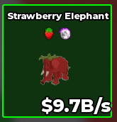 Strawberry Elephant 9.7B/s (strawberry trait)