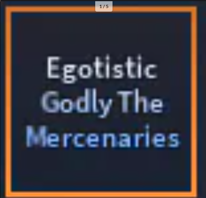 x1 Egotistic (Hexed) Godly AUT | Mercenaries, Kars, Wonder Of U, Tusk ACT4, Gryphon - A Universal Time (AUT)