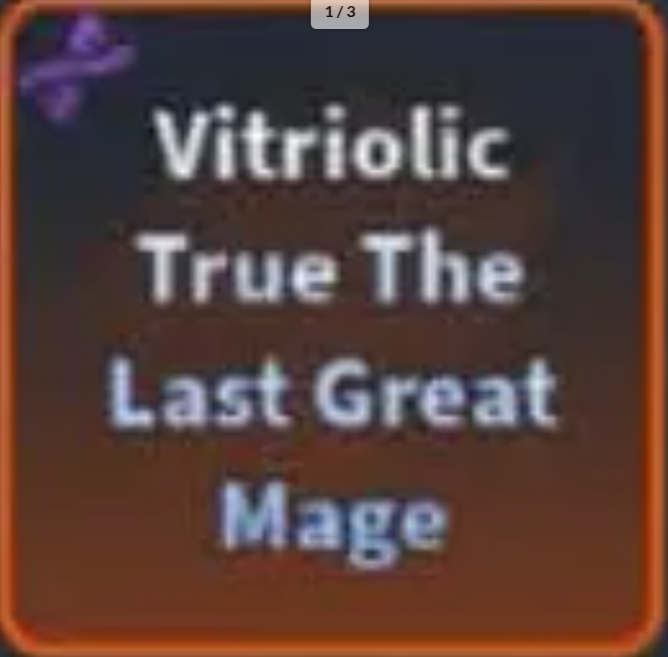 x1 Vitriolic (Hexed) True AUT | The Last Great Mage, Blood Demon, Ope