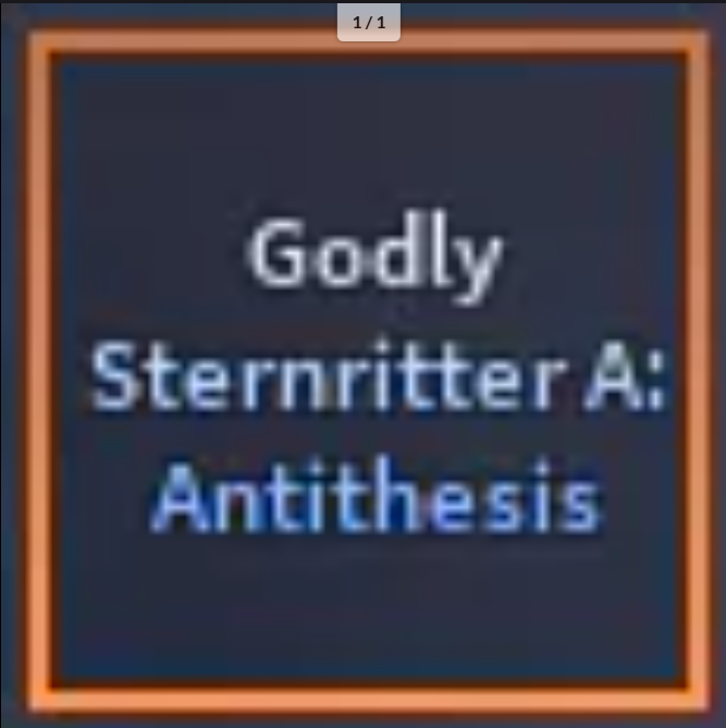 Godly Sternritter A: Antithesis | Godly Uryu - A Universal Time (AUT)