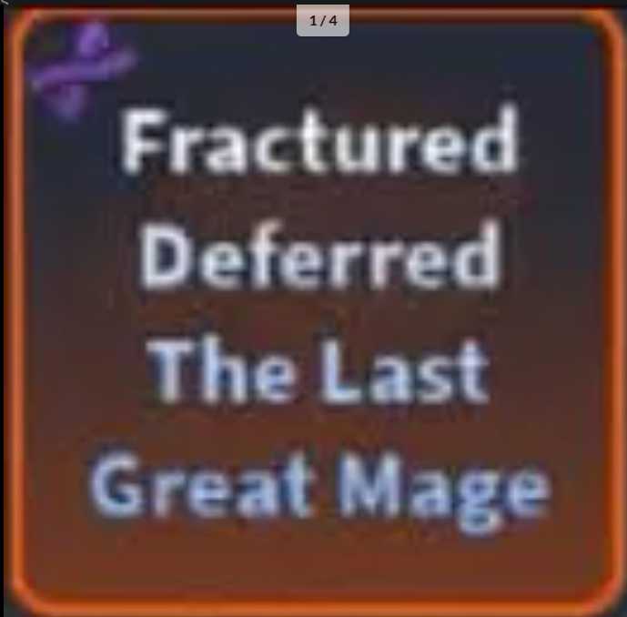 x1 Fractured (Hexed) Deferred AUT | The Last Great Mage, Blood Demon, Chainsaw Hybrid, Insect Breathing