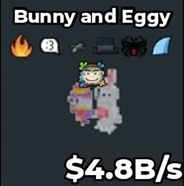 BS15273 Bunny and Eggy Clean Traits 7 Good Traits 4.8B/s