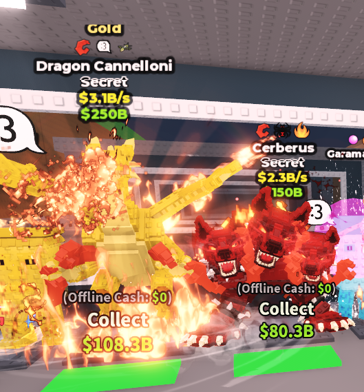 Bundle Gold Dragon Cannelloni 3.1B {3 TRAITS} And  Cerberus 2.3B/s🎃 { 3 TRAITS}.