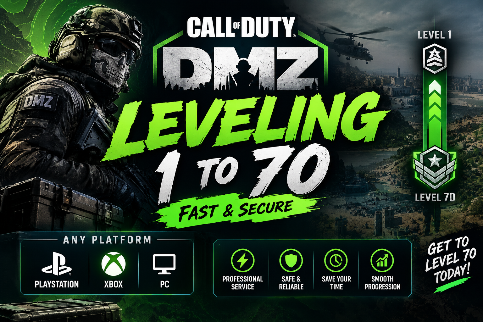 🔥 DMZ LEVELING 🚀 LEVEL 1–70 ⚡ ALL PLATFORMS 🎮 FAST & PROFESSIONAL SERVICE