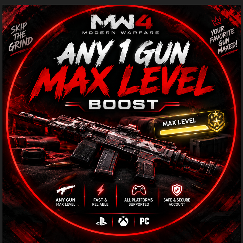 MW4 | ANY 1 GUN MAX LEVEL BOOST | ALL PLATFORMS 🔥