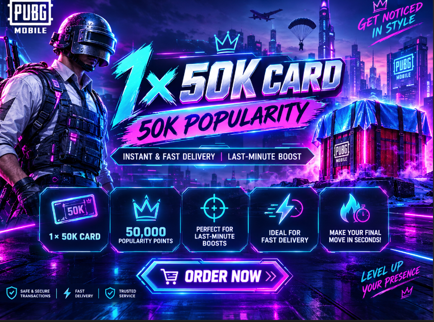 👑 PUBG MOBILE MIX POPULARITY 50K | BOOST YOUR PROFILE & STAND OUT! 🔥