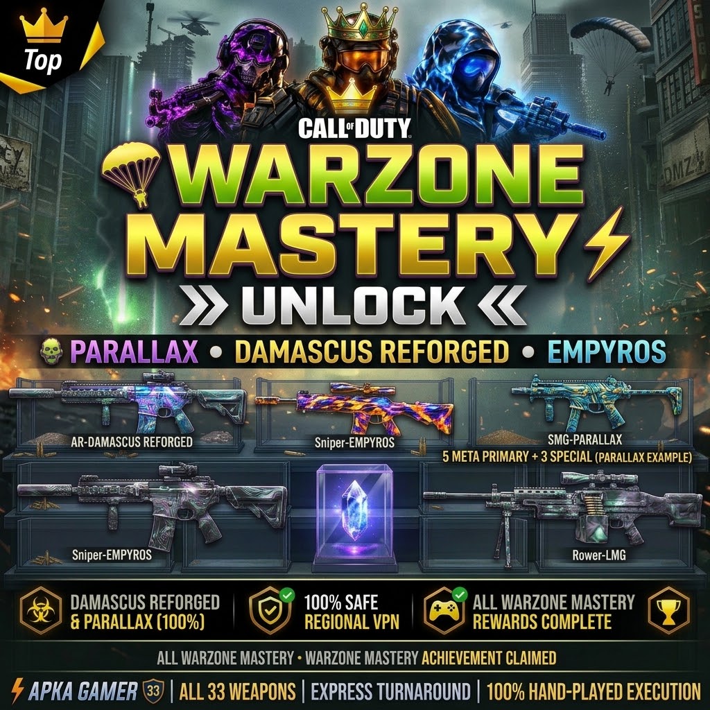 🪂 MW4 WARZONE MASTERY | PARALLAX • DAMASCUS REFORGED • EMPYROS ⚡ APKA GAMER 🛡️
