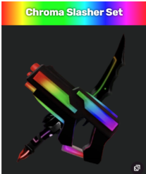 CHROMA SLASHER SET (CHROMA SLASHER + CHROMA LASER) - MURDER MYSTERY 2 - FAST DELIVERY & TRUSTED