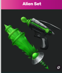 ALIEN SET (ALIENBEAM + RAYGUN) - MURDER MYSTERY 2 - FAST DELIVERY & TRUSTED