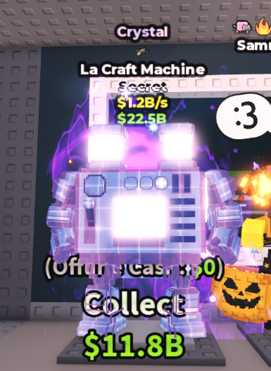 CRYSTAL LA CRAFT MACHINE 1.2B/S (NUCLEAR) – STEAL A BRAINROT – FAST DELIVERY & TRUSTED #L7TZ5P
