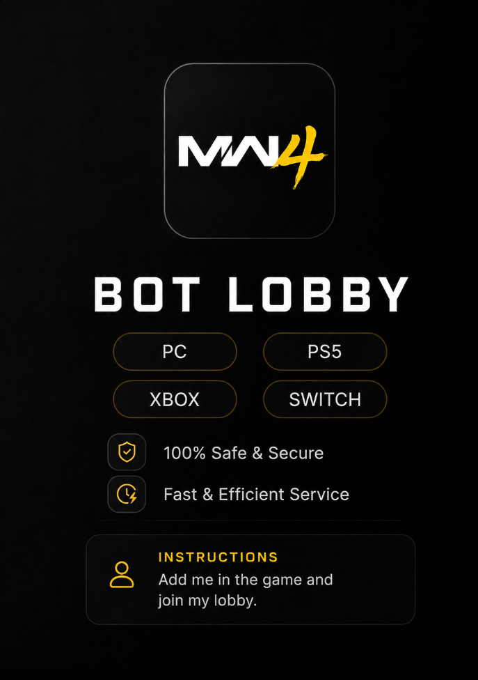 MW4 1 HOUR BOT LOBBY - FAST DELIVERY - SAFE