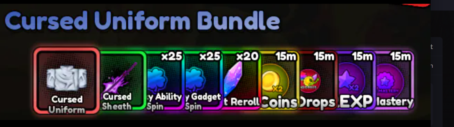 Anime Apocalypse>Cursed Uniform Bundle