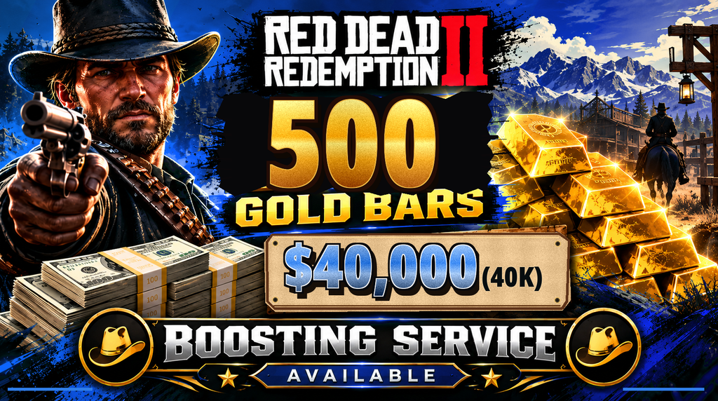 🏆PS5 RDO Gold Boost | 500 Gold Bars + $40,000 In-Game Cash