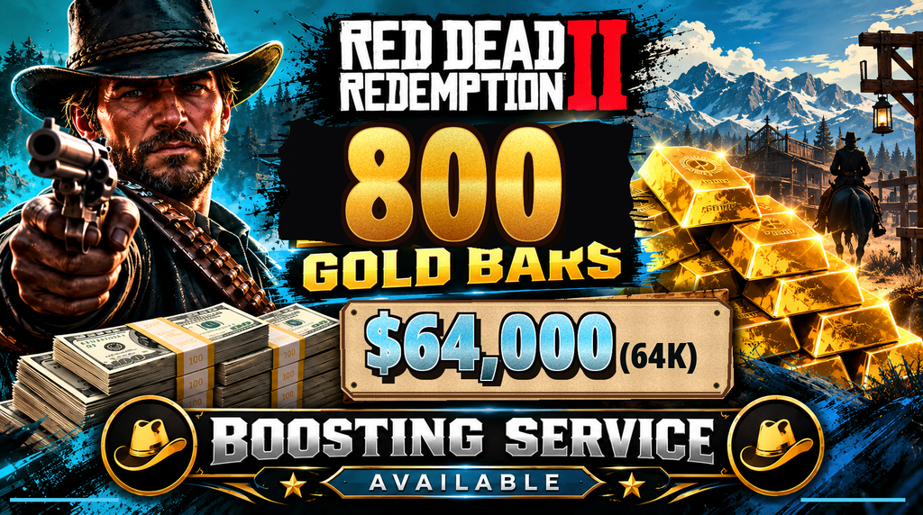 🎯PS5 RDR2 Gold and Cash Service | 800 Gold Bars with $64,000