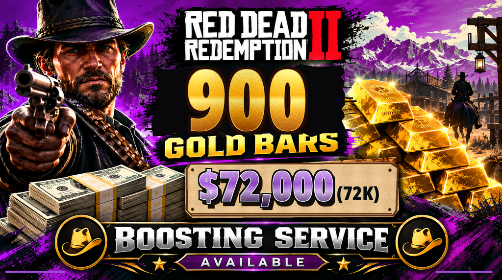 🌟PS5 RDO Online Boost | 900 Gold Bars + 72K In-Game Money