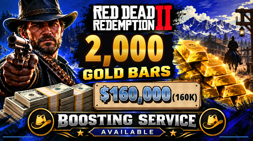 ⚡PS5 RDR2 Online 2000 Gold Bars | $160,000 Cash Boosting Package