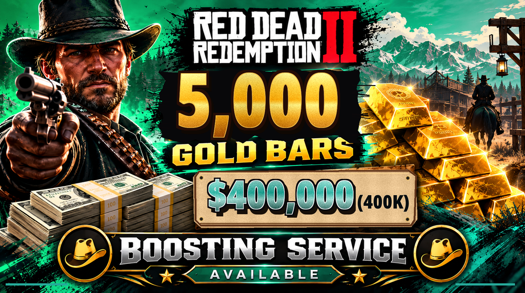 💎 PS5 RDR2 Ultimate Gold Package | 5000 Gold Bars with $400,000 Cash