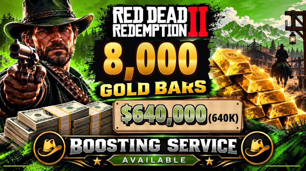 🏆 PS5 RDR2 High Value Package | 8000 Gold Bars with 640K Cash