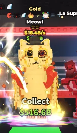 Gold 18b/s meowl