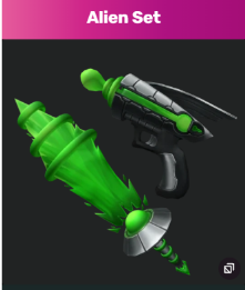 ALIEN SET (ALIENBEAM + RAYGUN) - MURDER MYSTERY 2 - FAST DELIVERY & TRUSTED