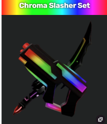 CHROMA SLASHER SET (CHROMA SLASHER + CHROMA LASER) - MURDER MYSTERY 2 - FAST DELIVERY & TRUSTED