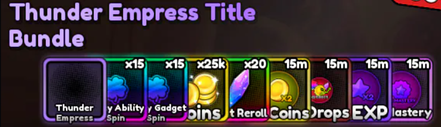 Anime Apocalypse>Thunder Empress Title Bundle