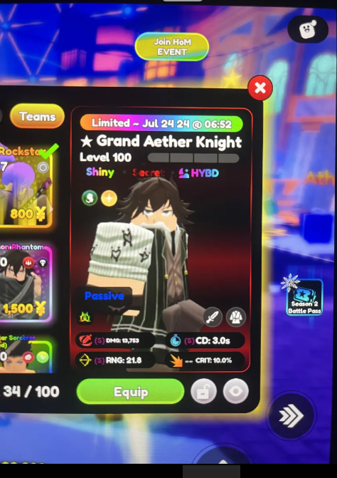 Shiny Grand Aether Knight