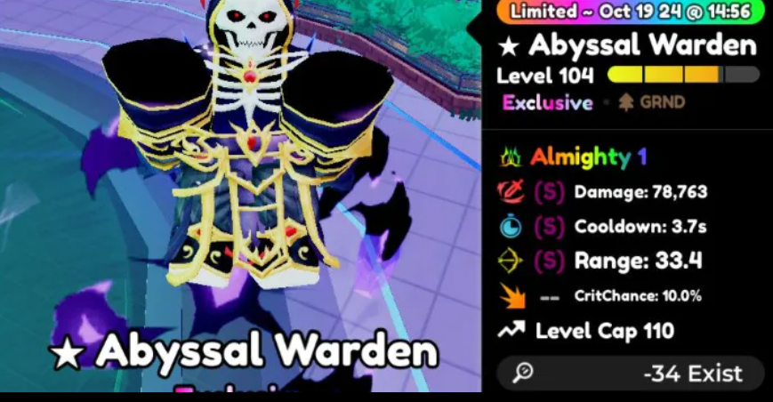 ⚫ Abyssal Warden ⚫ Almighty SSS EVO