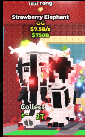Yin Yang Strawberry Elephant with taco trait 7.5B/s