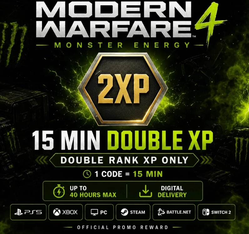 COD | Modern Warfare 4 | 15 MIN 2XP BOOST | Global | Fast Delivery ⚡