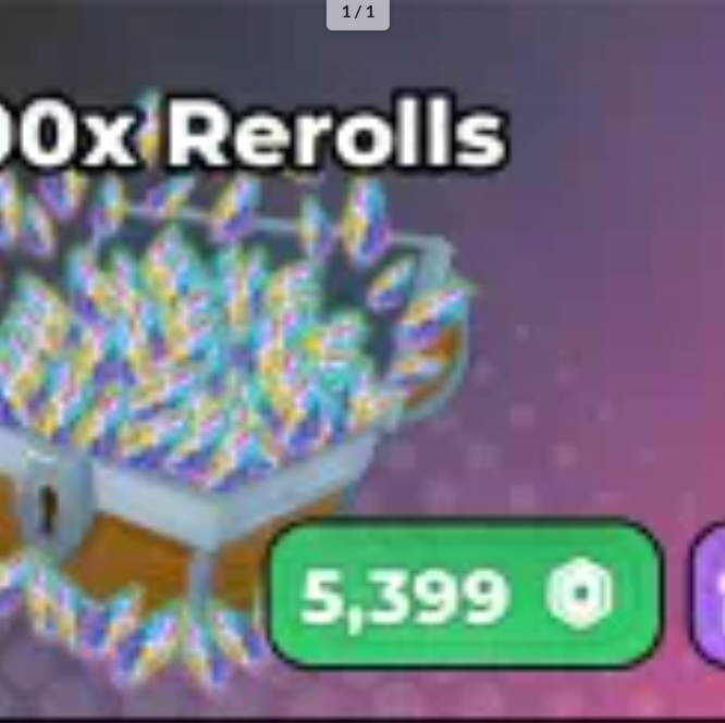 100x Reroll【5399R】