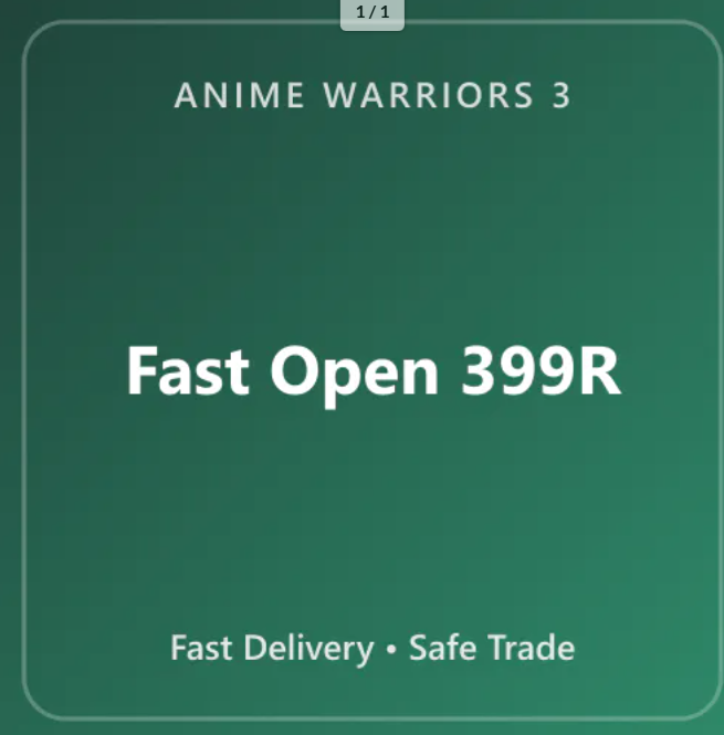 Fast Open【399R】