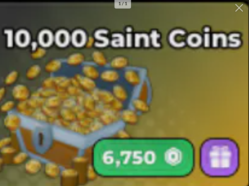 10,000 Saint Coins=7499R