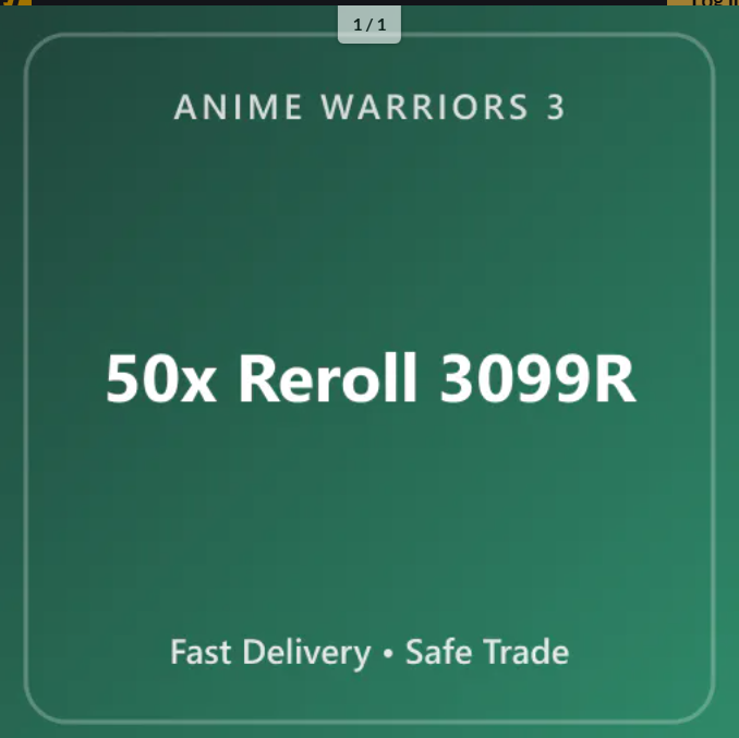 50x Reroll【3099R】