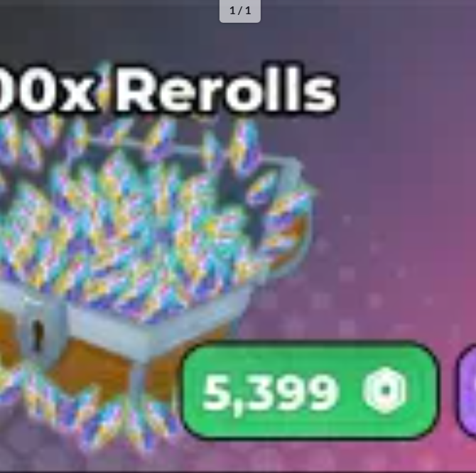 100x Reroll【5399R】