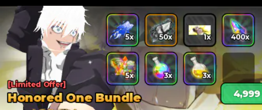 🛑🛑【Honored One Bundle】🛑🛑4999R