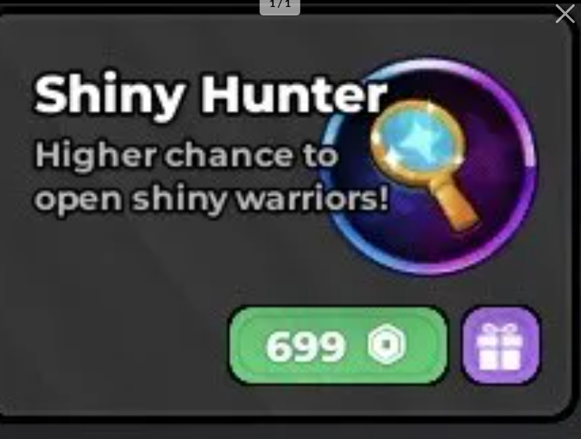 Anime Warriors III>Shiny Hunter