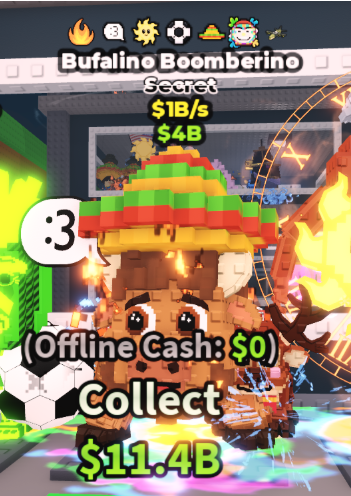 BUFALINO BOOMBERINO 1B/S (FIRE, :3, BALL, SUN, SOMBRERO, PAINT, EXPLOSIVE) #O6XF4K