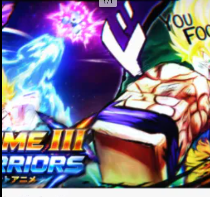399R 🟢🟢🟢 anime warriors i il open