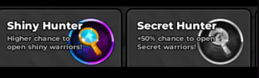 2198R 🟢🟢🟢 anime warriors i il shiny hunter secret hunter