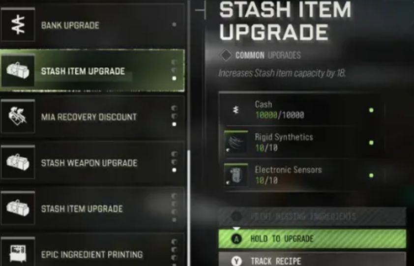 🔥 DMZ 🔥 Stash Item Upgrade lv1-2 Materials