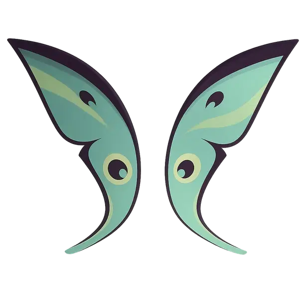 Jade Moth Wings