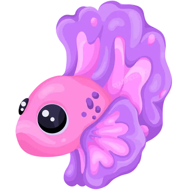 Pink Betta Fish M