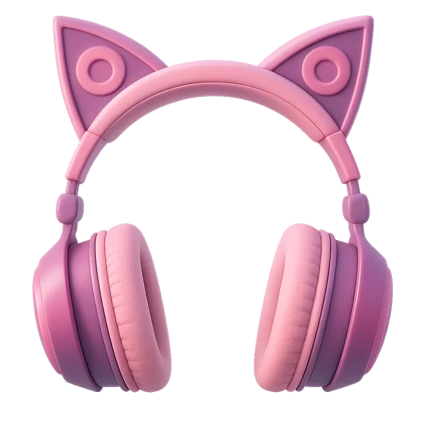 Pink Cat Ear Headphones